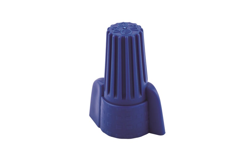 NSI WWC-B-C Easy-Twist Winged Wire Connector, Standard Type, 14-6 AWG Wire Range, 600V, Blue (Box of 50) - Image 4